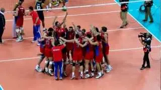 Brasil vs Russia 2:3 Olympic Games London 2012, Volleyball Final, 3rd match ball for Russia