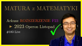 Matura Operon 2023 Listopad Poziom rozszerzony - Rozwiązanie całego arkusza maturalnego [live]