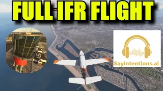 FS2020: Full IFR/Simbrief Flight With Say Intentions AI ATC - Some Interesting & Fun Results!