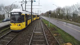 Berliner Führerstandsmitfahrt Linie 37 S+U Lichtenberg/Gudrunstr. - S Schöneweide (GT6N-ZR)