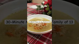 FEEDING My FAMILY of 13- in Just 30 MINUTES! Creamy Bone Broth Vegetable Soup