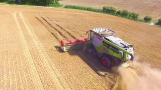 Harvesting Oats with Claas Lexion 770
