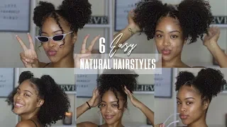 6 *MORE* EASY (NO BRAID) NATURAL HAIRSTYLES | Old Wash & Go Styles