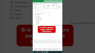 Transforme les fichiers PDF en Excel