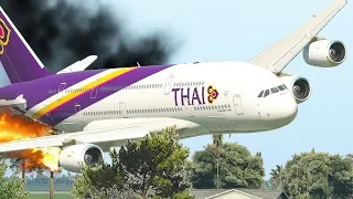 Airbus A380 Crashes Immediately After Take Off  | Xplane 11 (HD)