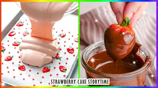 TROULBLE BOYFRIEND STORYTIME ️😬 So Yummy MILKCREAM STRAWBERRY CHOCOLATE Cake Recipes Tutorial
