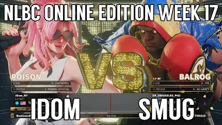 Street Fighter V Winners Final - iDom (Poison) vs SMUG (Balrog) @ NLBC Online Edition #17