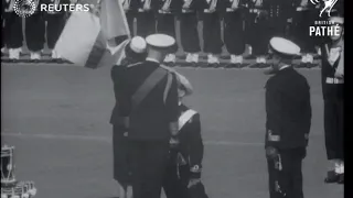 DEFENCE: Inspection of H.M.S. Victory in Portsmouth (1952)