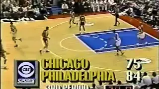 Michael Jordan 45 pts vs. 76ers - 1990 ECSF Game 4