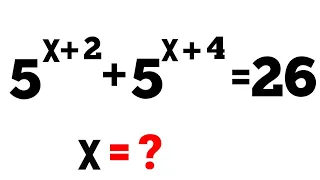 Exponential Equation || How to Find the Value of X? Math Olympiad