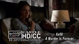 Castle 6x08  "A Murder Is Forever" Bedroom Scene Castle & Beckett She Hates Linus the Lion  HD/CC