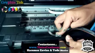 Instalacion Sistema De Tinta Continua En Impresoras Canon PIXMA MP230, MP250, MP280, MX258