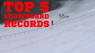 TOP 5 records on a snowboard that entered the HISTORY!