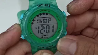 Reloj SHHORS SH 0313 programar la hora