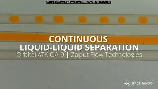 Continuous Liquid-Liquid Separation in Microgravity