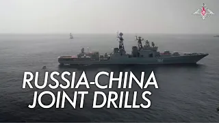 Russian military shows video of training with China PLA naval force on Sea of Japan