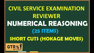 CIVIL SERVICE EXAM REVIEWER 2023 | NUMERICAL REASONING