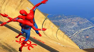 GTA 5 Epic Ragdolls/Spiderman 4K Compilation vol.48 (Euphoria Physics, Fails, Funny Moments)