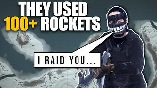 a ZERG RAIDED ME with 100+ ROCKETS | Rust Solo Survival (4 of 4)