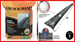 Quick Dam QD610-1 Water-Activated Flood Barrier-1 Pack, Black