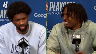 Joel Embiid & Tyrese Maxey talks Game 6 Loss vs Knicks, Postgame Interview