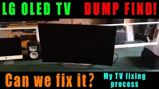 I found an LG OLED TV at the dump! Lets try and fix it. LG OLED 55EC930T.  Repair, DIY, Fix, Recycle
