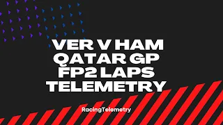 Lewis Hamilton v Max Verstappen lap comparison with telemetry | Qatar Grand Prix 2021 FP2