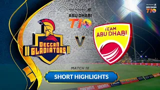 Match 18 Short Highlights I Team Abu Dhabi vs Deccan Gladiators I Season 3 !!!