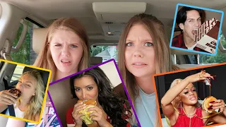 Eating Like a Celebrity || Fast Food Challenge || Taylor & Vanessa