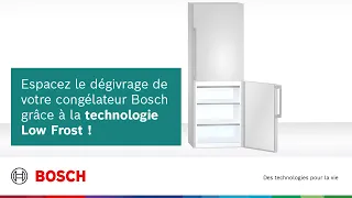 Espacez le dégivrage de votre congélateur Bosch grâce à la technologie Low Frost !