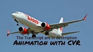Lion Air Flight 610 Crash || Animation with CVR. (Read description)
