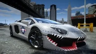 GTA IV 2012 Lamborghini Aventador LP700-4 USAF Crash Testing - Insanegaz