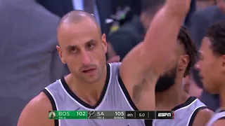 Spurs' Manu Ginóbili Hits Game-Winning 3 to Lift Spurs over Celtics