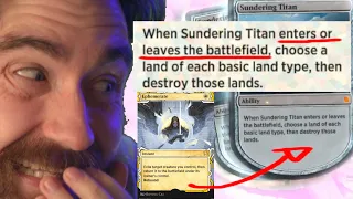 EPHEMERATE MAKES SUNDERING TITAN BOTH ENTER AND LEAVE... TWICE! Historic MTG Arena