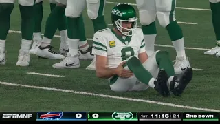 Aaron Rodgers SEASON ENDING INJURY | Torn Achilles in Jets Debut | Jets Bills Monday Night Football