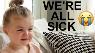 DAY IN THE LIFE WITH 2 SICK BABIES :( | Infant + Toddler | Tara Henderson