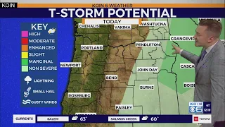 Wet to warm weather later this week in Portland