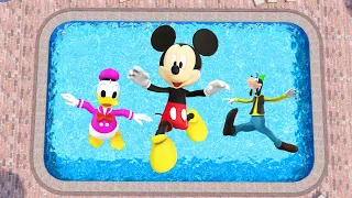 Mickey Mouse Clubhouse GTA 5, Donald Duck, Goofy and Minnie Mouse Funny Ragdolls & Fails #8