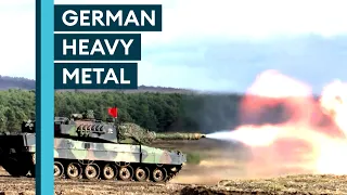 German Tanks Conduct HUGE LIVE FIRING EXERCISE In Sennelager