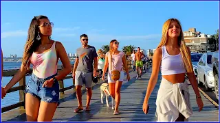 【4K】WALK 🏖  BEACH   Summer 2024 - Punta del Este  - URUGUAY