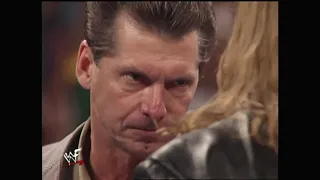 Vince McMahon returns on RAW! Conflict between Triple H & Vince McMahon. Monday Night RAW. 09/13/99