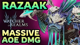 RAZAAK: Hero Guide 💥 AoE Burst DPS  ✤ Watcher of Realms