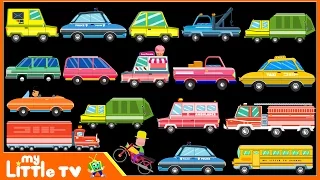 Learning Street Vehicles Names | Cars & Trucks | Police Car | My Little TV