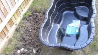 Ben starts building a pond - day1