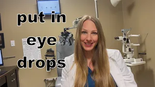 How to put in eye drops in your eyes or your child