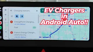 Google maps in Android Auto now has EV chargers!