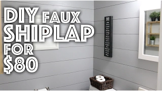 DIY Faux Shiplap for $80