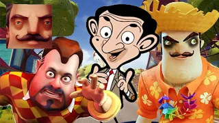 Hello Neighbor - New Secret Neighbor Summer Mr Bean Dark Riddle Bendy History Gameplay Walkthrough