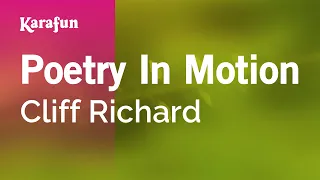 Poetry in Motion - Cliff Richard | Karaoke Version | KaraFun