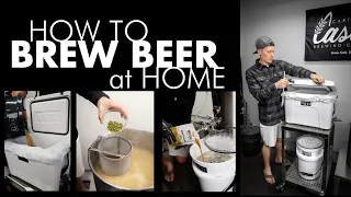 How to brew beer at home with minimal equipment